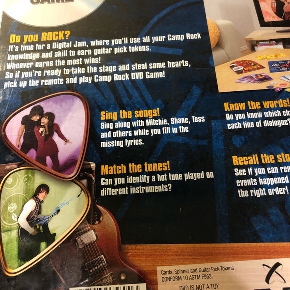 Disney Camp Rock DVD Mattel Board Game 2008 New - Picture 5 of 10